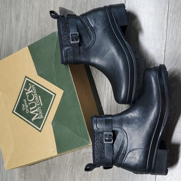 New Muck Boots Liberty Ankle Rubber Booties Size 10 - Picture 2 of 10